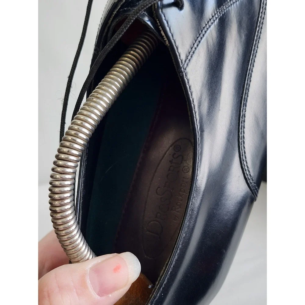 Florsheim DressSports Mens Black Leather Cap Toe Oxford Dress Shoes 8.5 3E